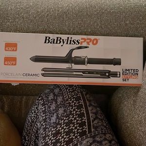 Baby bliss pro porcelain ceramic flat iron and 1 in curling iron